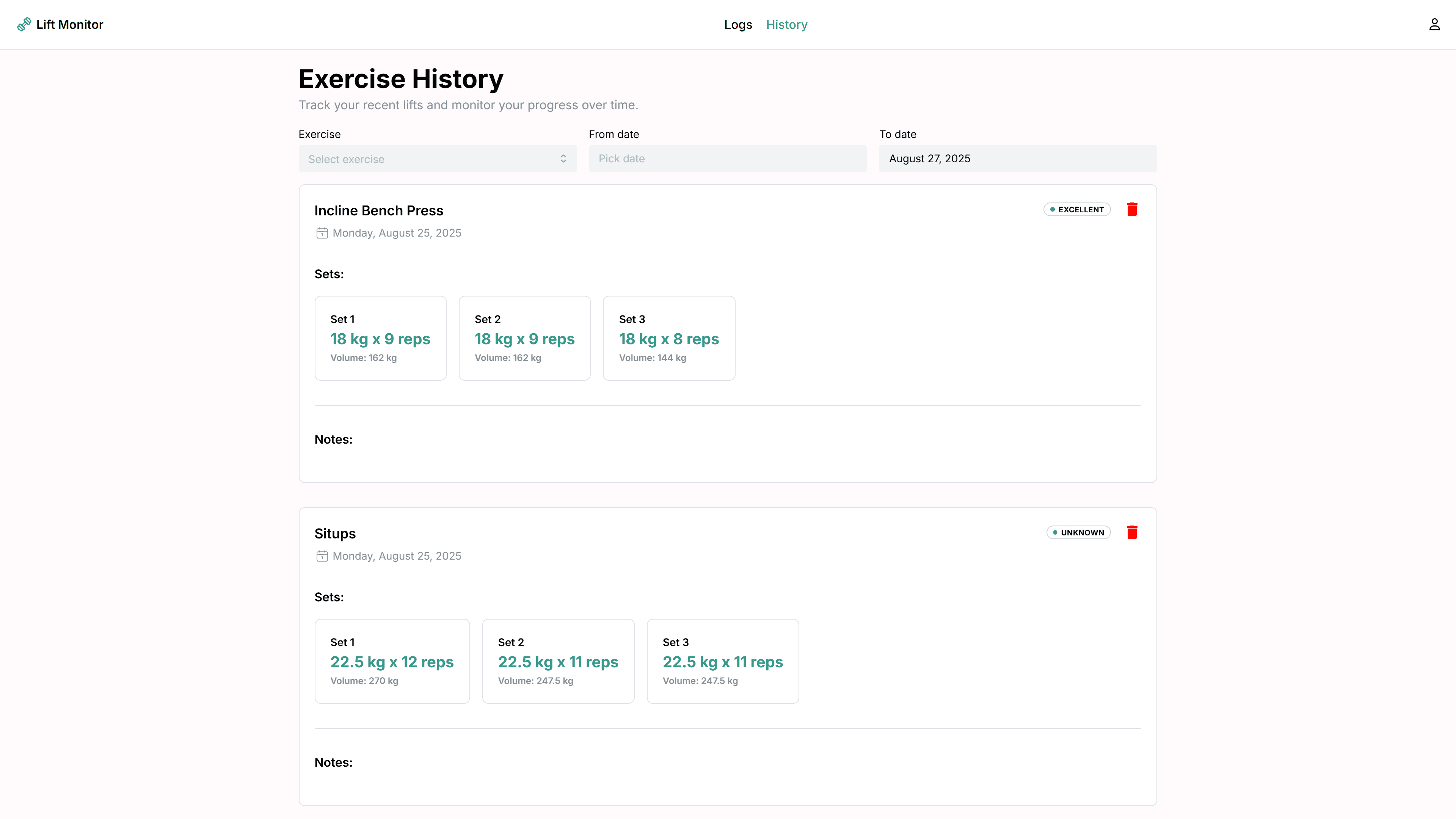 Lift Monitor screenshot 3